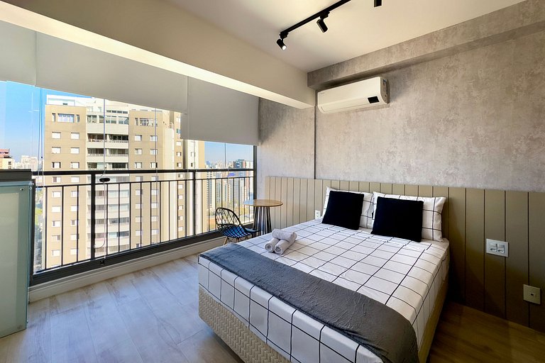 Aconchegante Studio de Alto Padrão em Moema