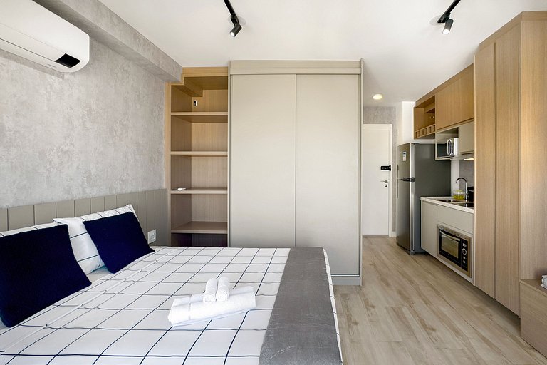Aconchegante Studio de Alto Padrão em Moema
