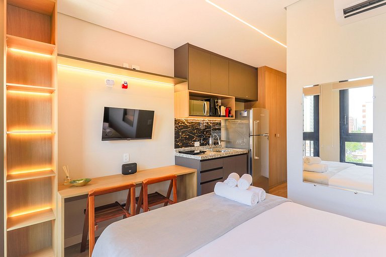 Studio Sofisticado e Bem Localizado