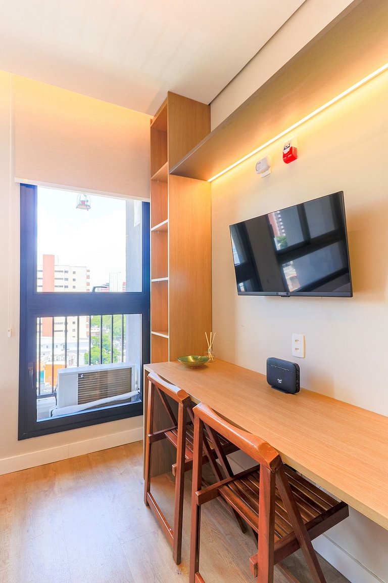 Studio Sofisticado e Bem Localizado