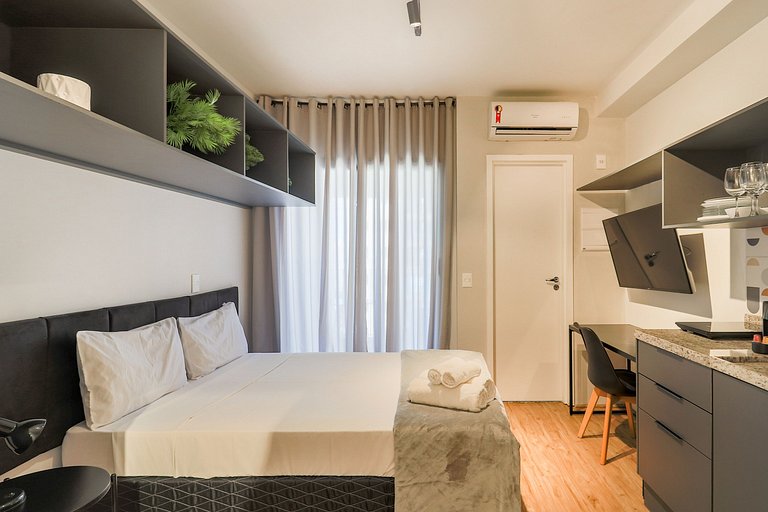 Studio Aconchegante a poucos passos do metro