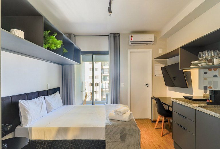 Studio Aconchegante a poucos passos do metro