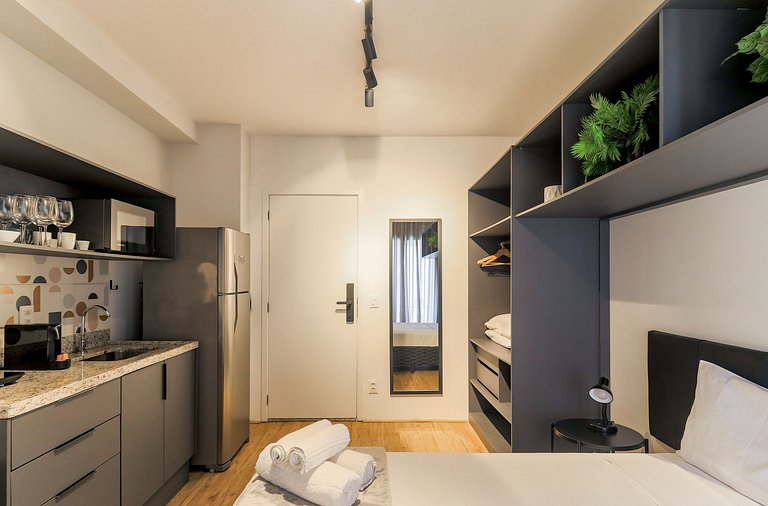 Studio Aconchegante a poucos passos do metro