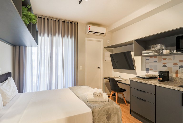 Studio Aconchegante a poucos passos do metro