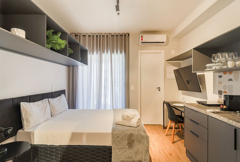 Studio Aconchegante a poucos passos do metro