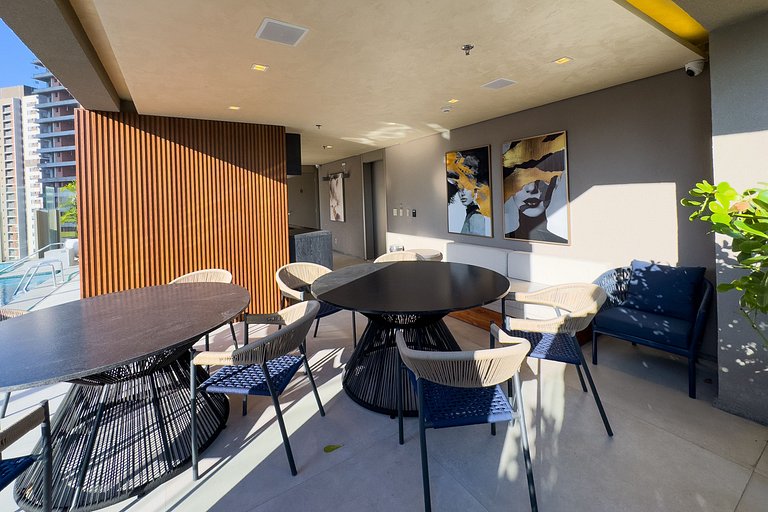 Studio Completo e Elegante no Brooklin