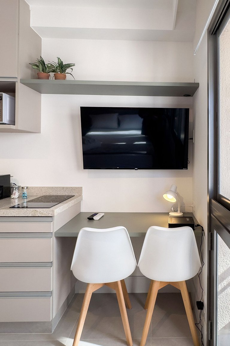 Studio Completo e Elegante no Brooklin