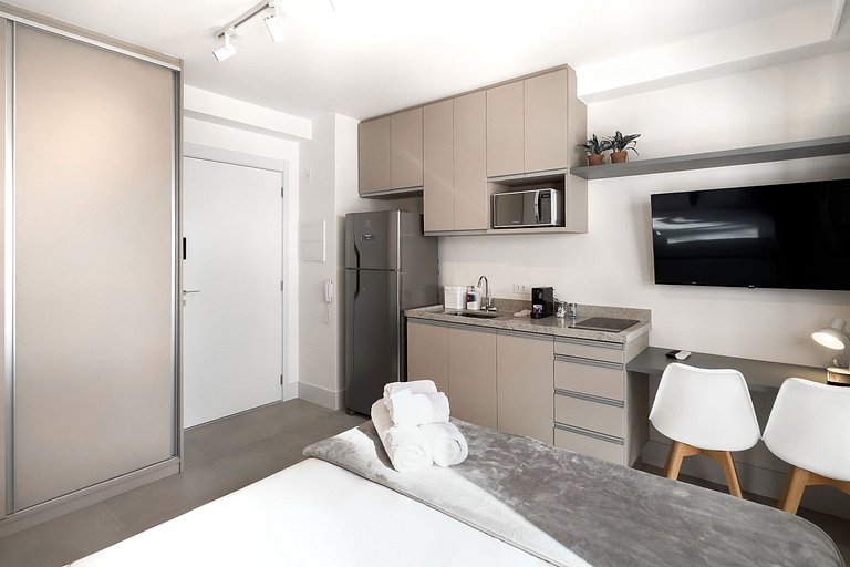 Studio Completo e Elegante no Brooklin