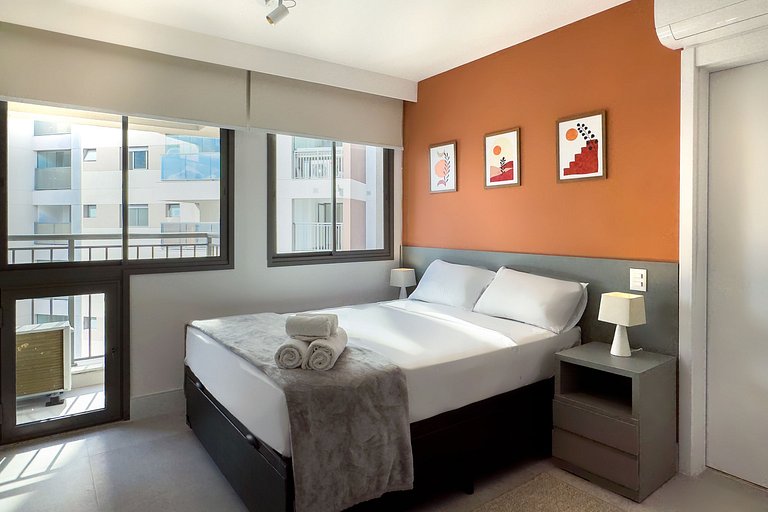 Studio Completo e Elegante no Brooklin