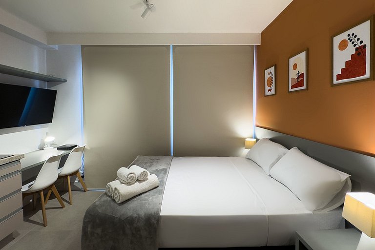 Studio Completo e Elegante no Brooklin