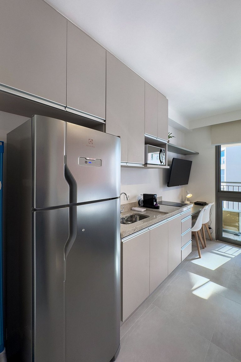 Studio Completo e Elegante no Brooklin
