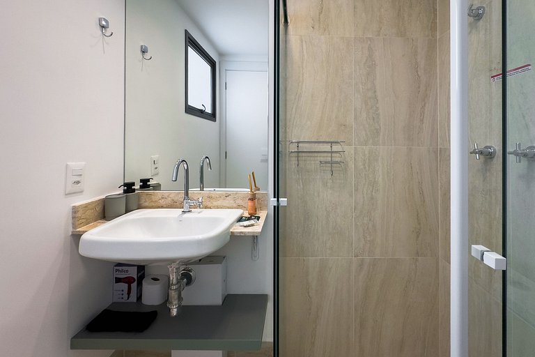 Studio Completo e Elegante no Brooklin