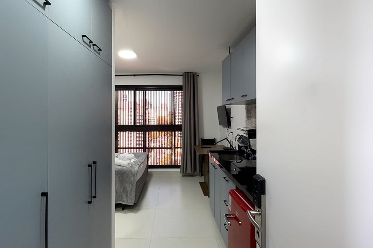 Studio bem localizado e próximo ao Ibiraquera