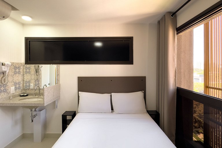 Studio bem localizado e próximo ao Ibiraquera