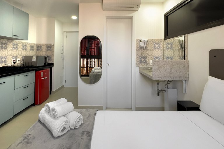 Studio bem localizado e próximo ao Ibiraquera
