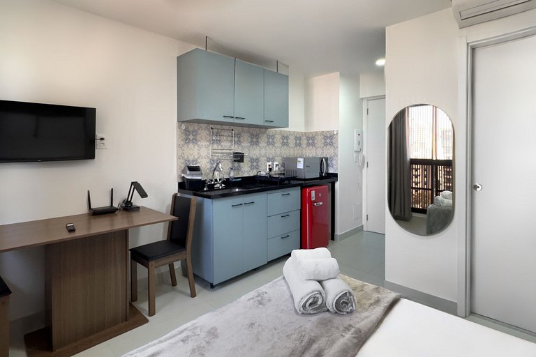 Studio bem localizado e próximo ao Ibiraquera
