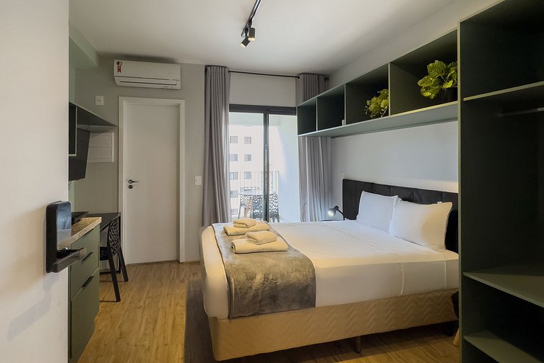 Studio Moderno a poucos passos do metro