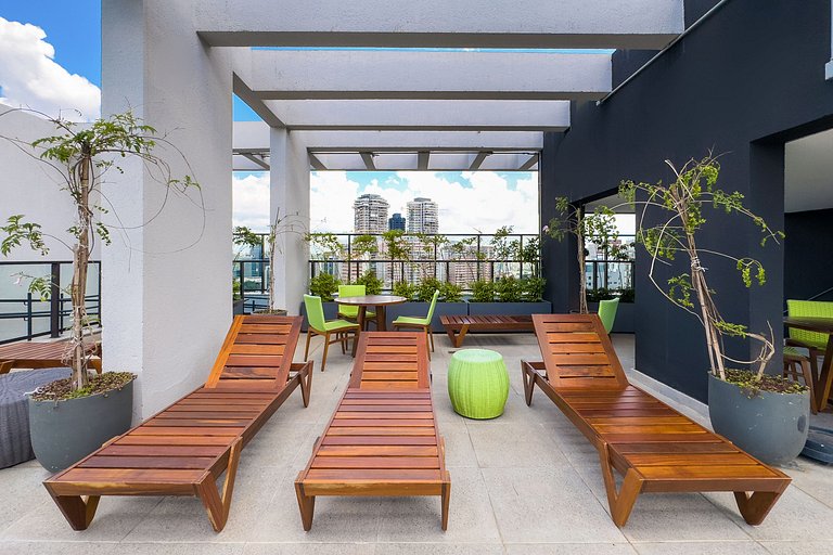 Studio ao lado do metro Brooklin Sp