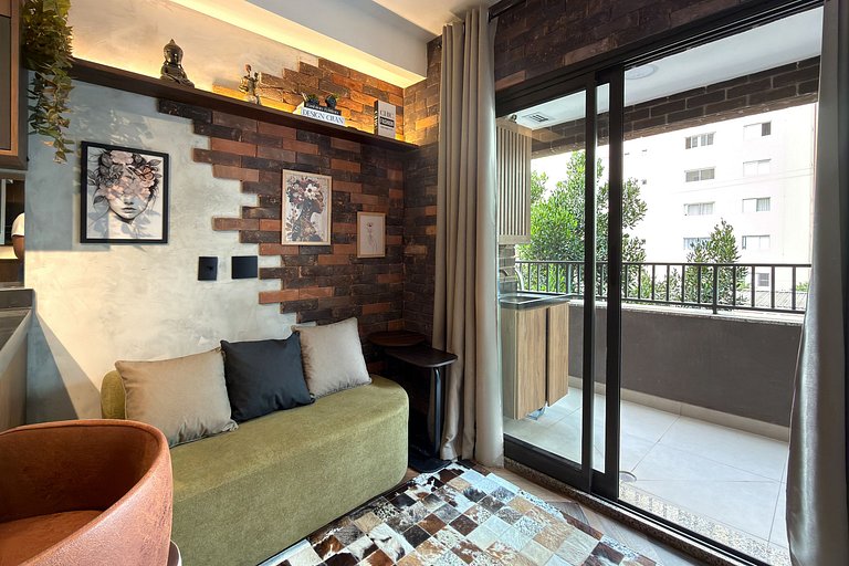 Studio moderno com vista em Moema, SP