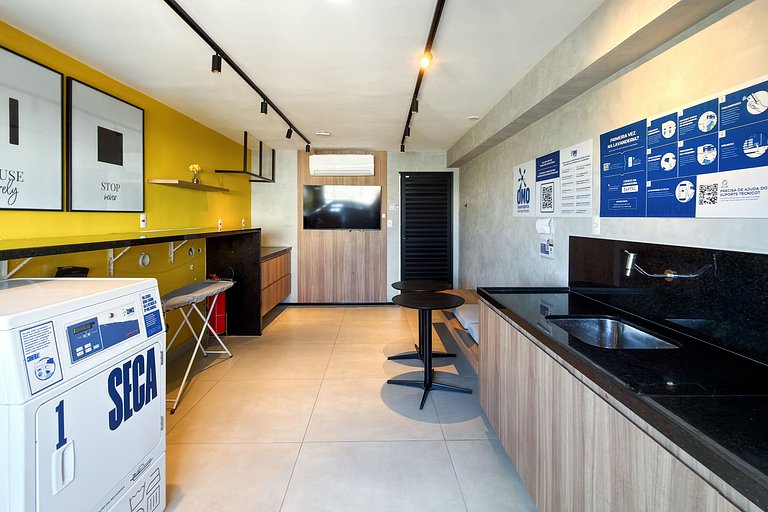 Studio Bela Vista | Varanda, Piscina e Vista