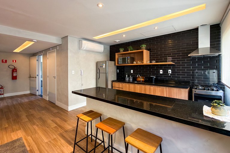 Studio Bela Vista | Varanda, Piscina e Vista