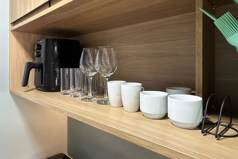 Studio Bela Vista | Varanda, Piscina e Vista