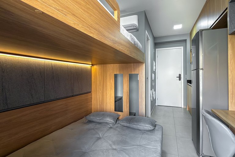 Studio Bela Vista | Varanda, Piscina e Vista