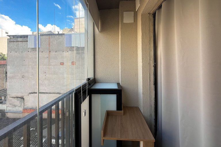 Studio Bela Vista | Varanda, Piscina e Vista