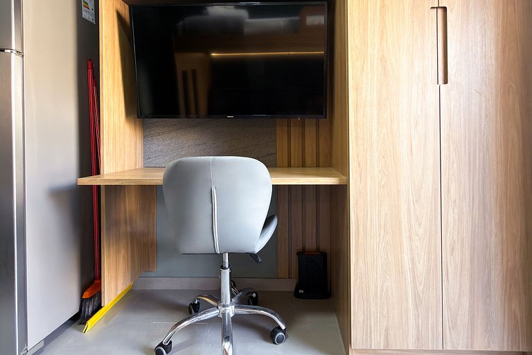 Studio Bela Vista | Varanda, Piscina e Vista