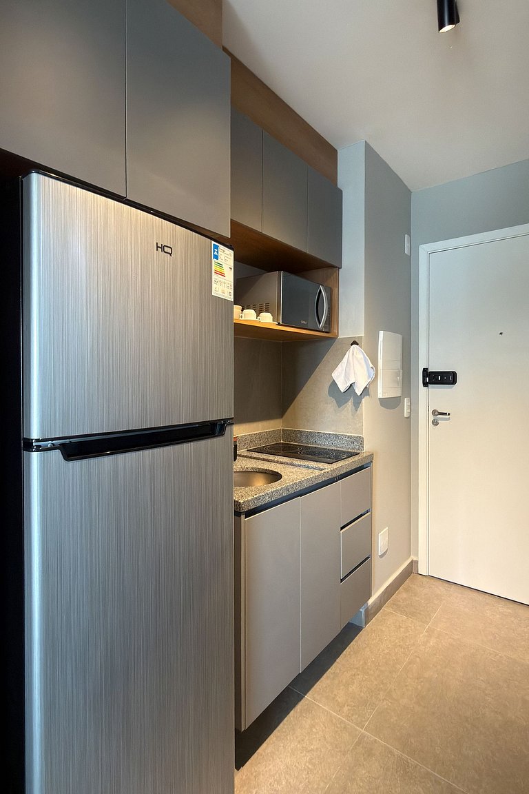 Studio elegante no coração de Campo Belo