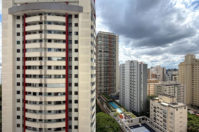 Studio elegante no coração de Campo Belo