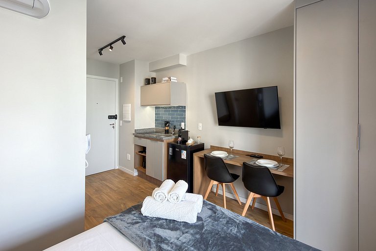 Studio charmoso no coração de Campo Belo