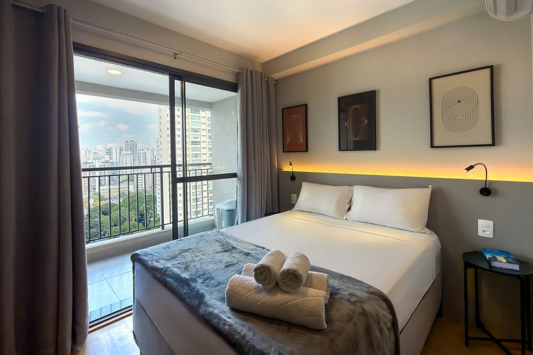 Studio charmoso no coração de Campo Belo