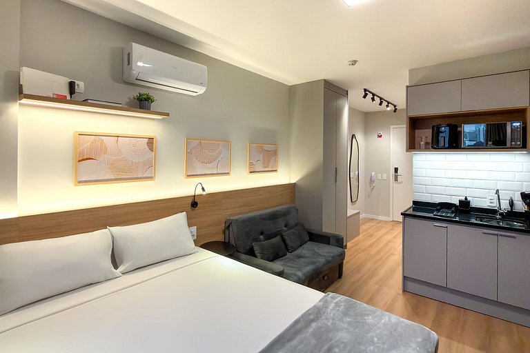 Studio Moderno para 4 em Vila Olímpia SP